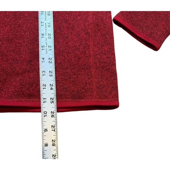 Patagonia Better Sweater Mens Size Small Red Heather Outdoors Quarter Zip Hiking - Picture 6 of 6